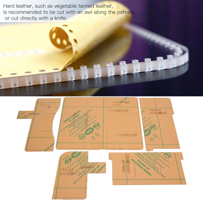 قالب دفتر أكريليك 1:1 استنسل حرفي جلدي أداة صنع مذكرات DIY - دليل قطع عالي الشفافية لغطاء دفتر الملاحظات والحقيبة والمذكرات والكتاب - Image 4