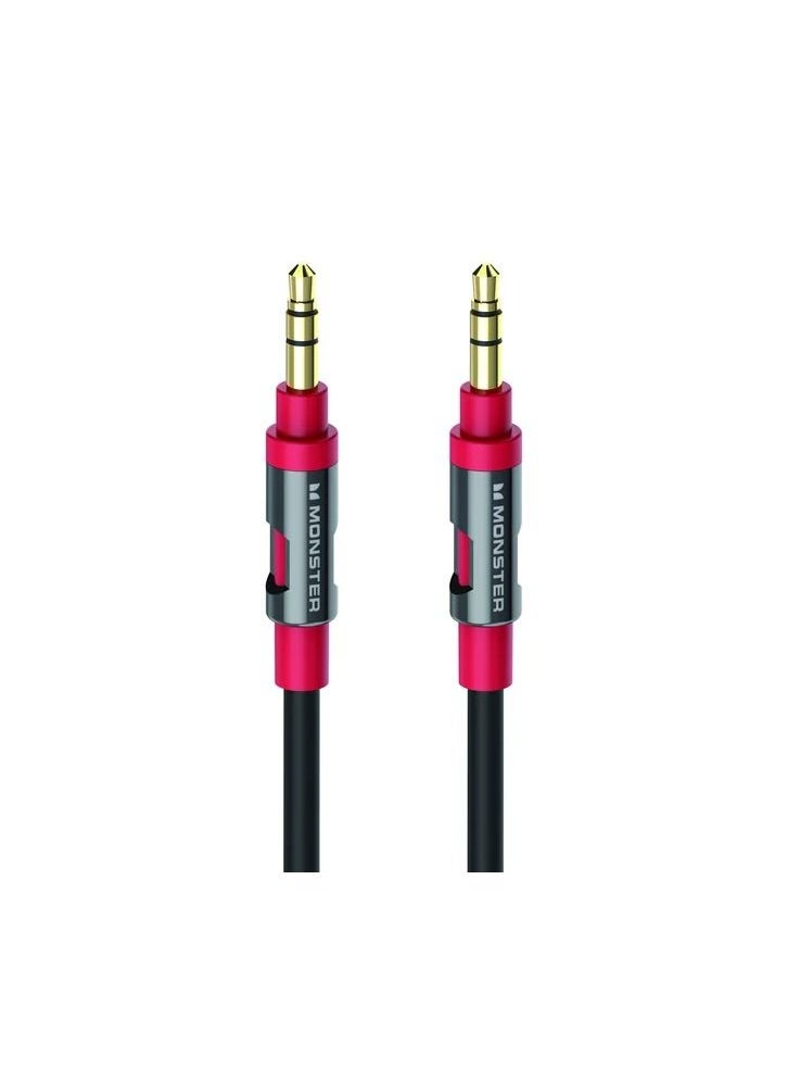 Monster - Monster 12-FT | 3.6 M AUDIO 3.5 MM AUX CABLE Gold Contacts HD Audio Phone Tablet - Image 1