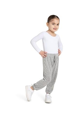 Capezio ليوتارد رياضي طويل الأكمام للفتيات من كابيزيو، أبيض، 12 14 أمريكي - Image 3
