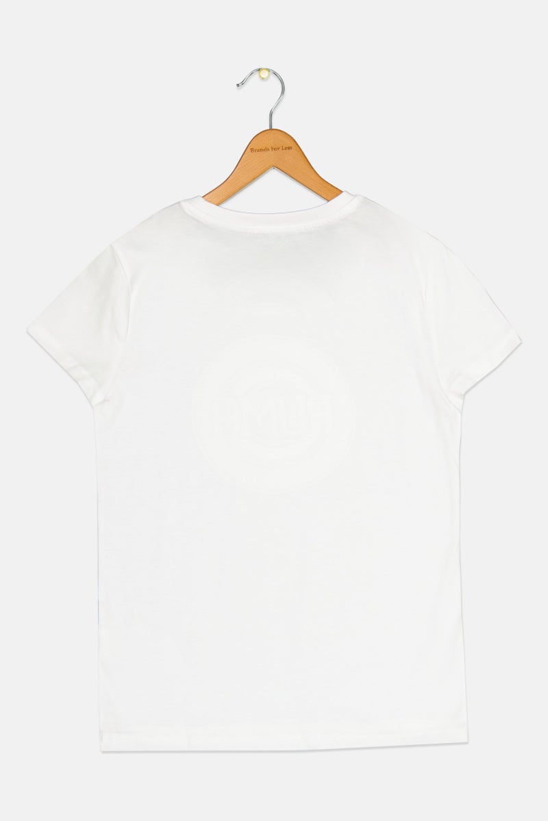 PUMA Kids Girl Short Sleeve Outdoor T-Shirt, White - Image 3