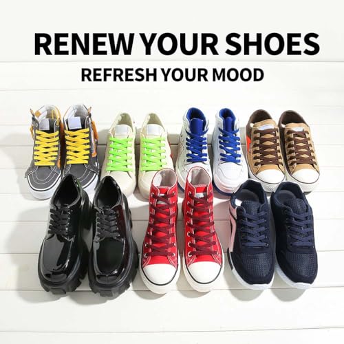VSUDO 43 Inch Flat Navy Blue Shoe Laces for Sneakers, Shoelaces for Sneakers, Replacements Shoe Strings for Women or Men (2 Pairs-Navy Blue-110CM) - Image 5