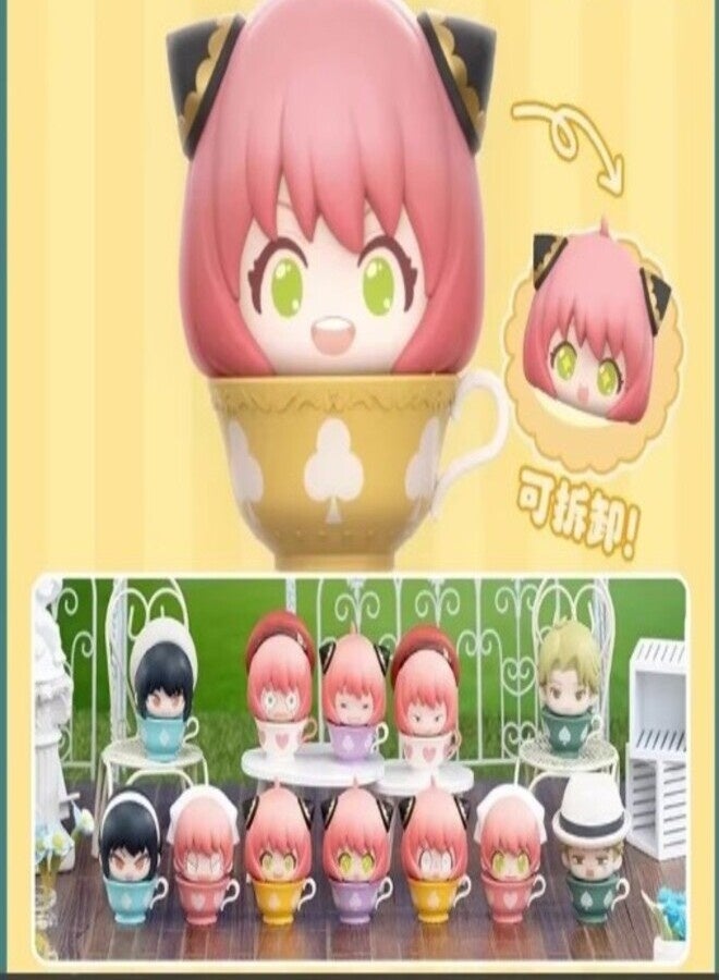 Sakura Anime Toys and Gifts Spy X Family Anya Tea Cups 12 Pieces Blind Box - Image 2