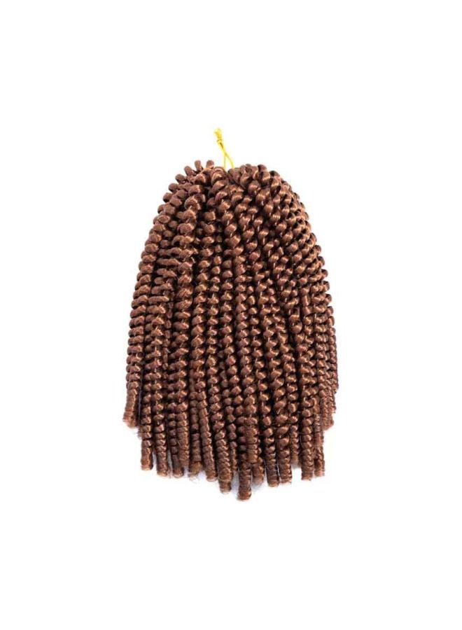 NIBEMINENT Crochet Braid Hair Extension Brown 8inch