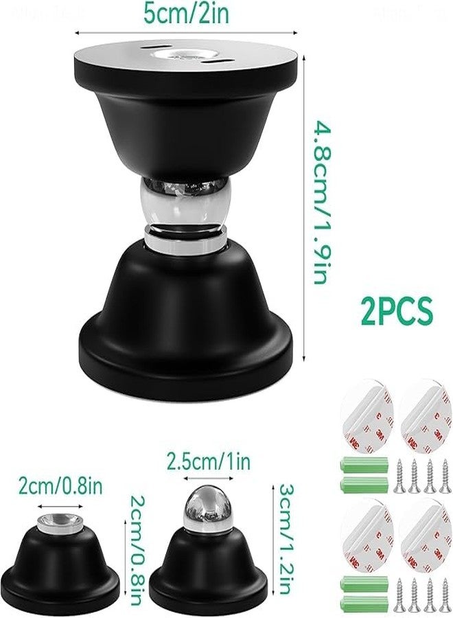 CLEGERZ Magnetic Door Stopper for Door Holding & Shopping, Self-Adhesive Shock Absorbent Noise Free Door Stopper | Door Holder Magnet for Main Gate, Bedroom or Kitchen Door - Image 2