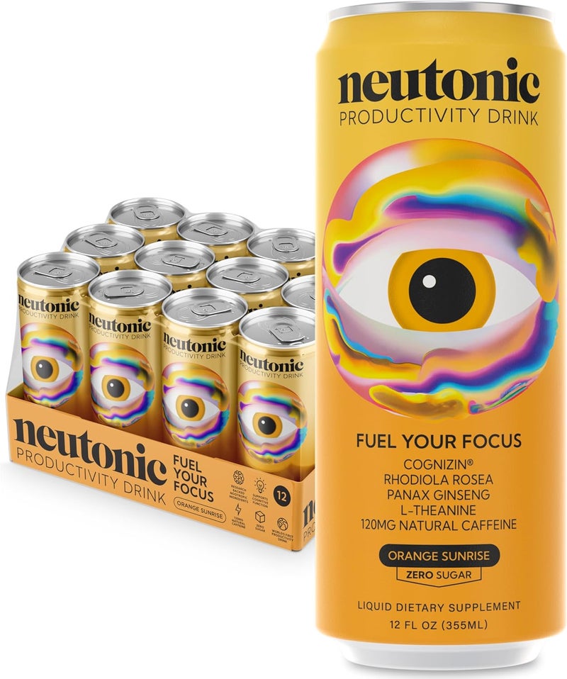 Neutonic Nootropic Productivity Energy Drink - Orange Sunrise - Image 1