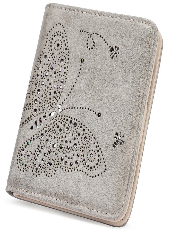 KITEVIUN Small RFID Wallet Women Ultra Thin Slim Womens Wallet Mini Compact Bifold Pocket Ladies Wallets for Women, 06-GRAY, Small, Small Slim Rfid Wallet for Women - Image 1