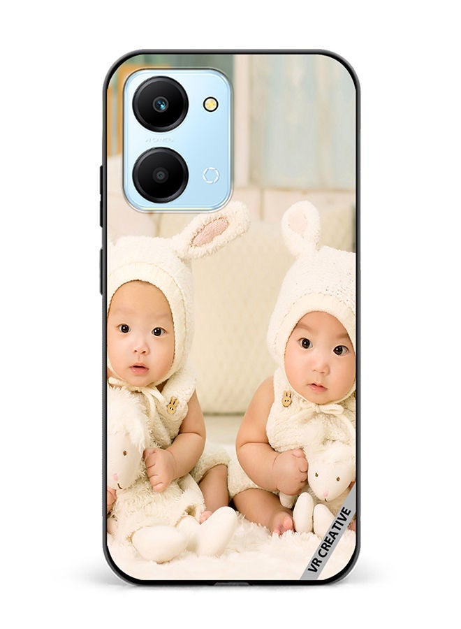 VR CREATIVE Protective Case Cover For Honor Play7T Twin Babies Design Multicolour - Image 1