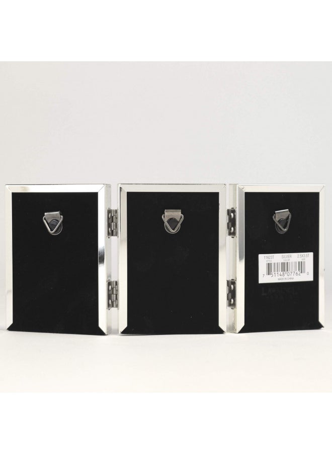 Lawrence Frames Lawrence Frames - 11623T Lawrence Metals Frame, 2.5x3.5 Triple, Silver  - Image 5