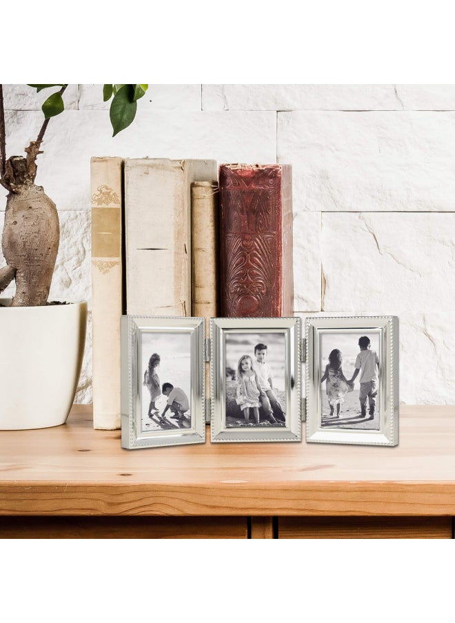 Lawrence Frames Lawrence Frames - 11623T Lawrence Metals Frame, 2.5x3.5 Triple, Silver  - Image 3