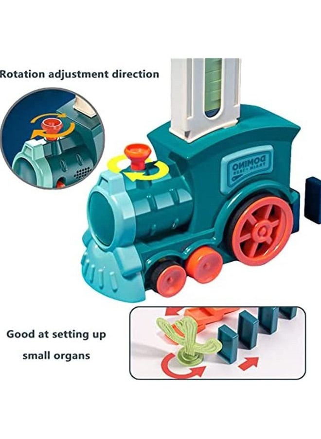 Beauenty - Domino Train Toy With 160 Colorful Blocks And Simulated Train Sound - Image 1