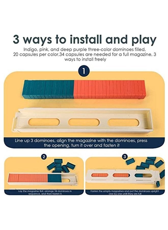 Beauenty - Domino Train Toy With 160 Colorful Blocks And Simulated Train Sound - Image 1