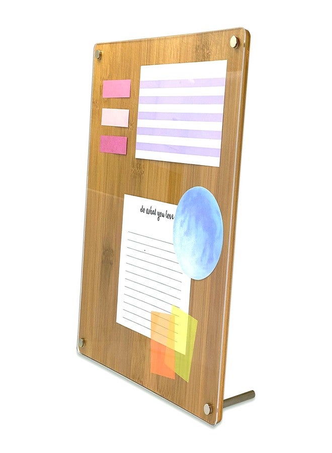 Bamboo Bam & Boo - Natural Bamboo Picture Frame & Bulletin Memo Board - Tabletop & Desk (8 x 10 in) - Image 5