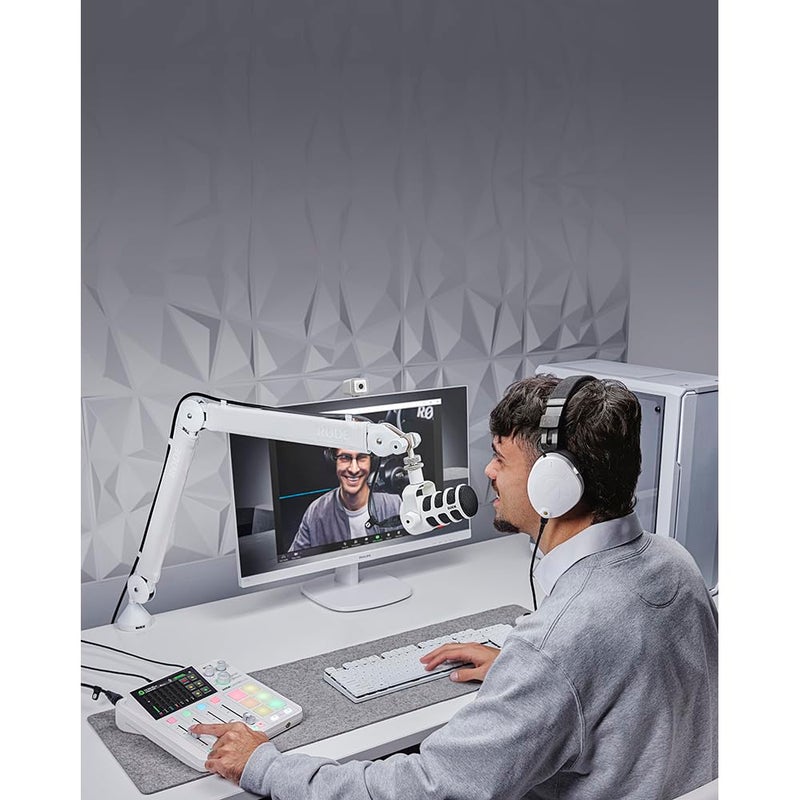RODE RÃ˜DE PSA1+ Professional Studio Arm with Spring Damping and Cable Management (White) - Image 2