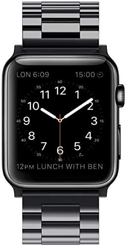 Simpeak Business Band Compatible with Apple Watch Series 1046mm Series 9 8 7 45mm 6 SE 5 4 44mm 3 2 1 42mm Women Men Stainless Steel Band Strap Compatible with iWatch 46mm 45mm 44mm 42mm - Image 4