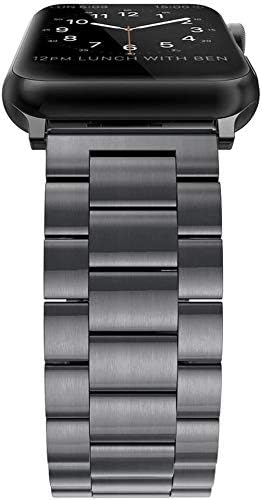 Simpeak Business Band Compatible with Apple Watch Series 1046mm Series 9 8 7 45mm 6 SE 5 4 44mm 3 2 1 42mm Women Men Stainless Steel Band Strap Compatible with iWatch 46mm 45mm 44mm 42mm - Image 3