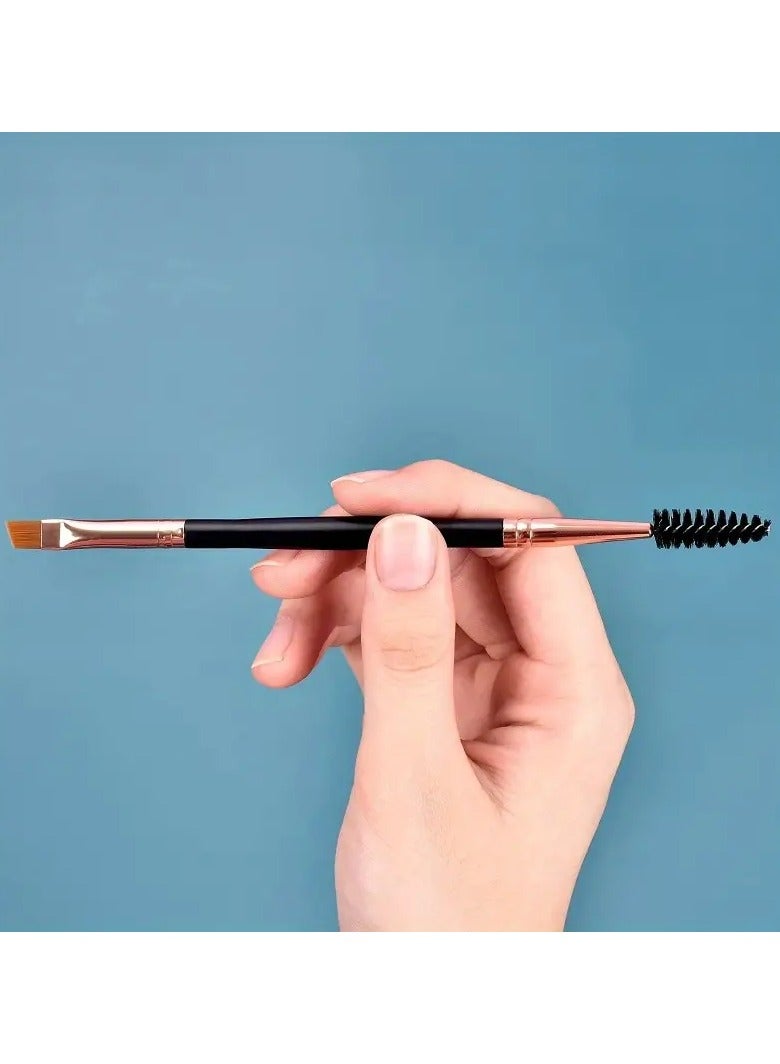 Goolsky Eyebrow Brush - Premium Nylon Bristle, Angled Oval Brush, Spoolie Brush for Defining and Shaping Brows - Unscented, Suitable for All Skin Types - Image 1