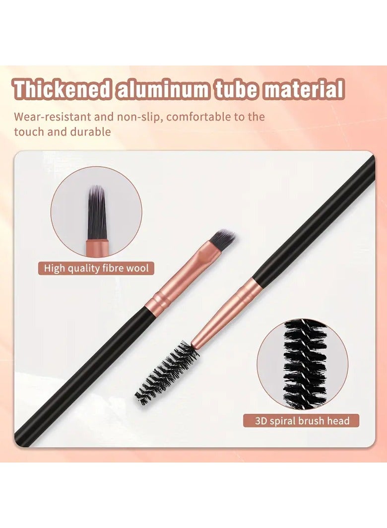 Goolsky Eyebrow Brush - Premium Nylon Bristle, Angled Oval Brush, Spoolie Brush for Defining and Shaping Brows - Unscented, Suitable for All Skin Types - Image 4