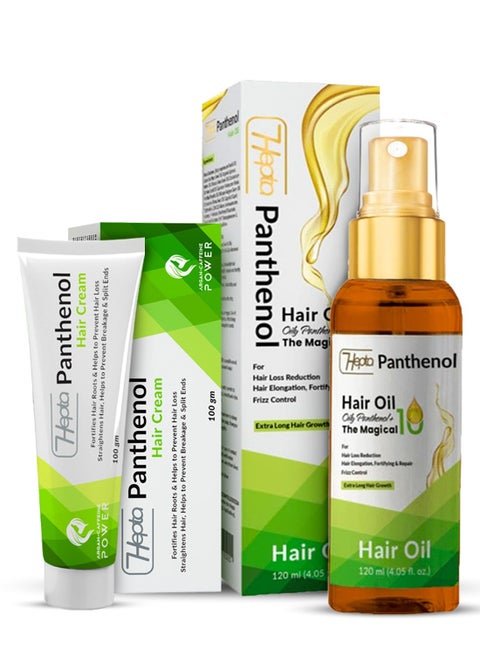 hepta Panthenol Hair Oil 120 Ml+hair cream Panthenol cream 100 gm