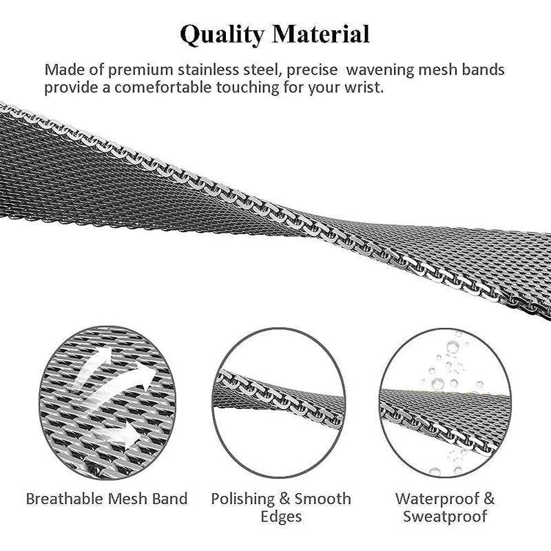 MIJOBS Strap for Xiaomi Mi Band 7 Mi Band 6 Mi Band 5 Breathable Replacement Strap for Band 4/Mi Band 3 Smart Band Watch Strap Wristband Bracelet for Women Men - Image 3