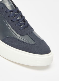 LBL by Shoexpress Men's Colourblock Sneakers with Lace-Up Closure  - Image 3