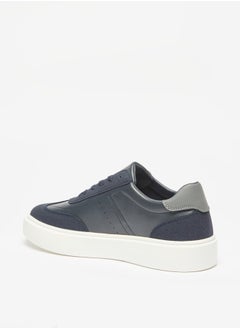 LBL by Shoexpress Men's Colourblock Sneakers with Lace-Up Closure  - Image 1