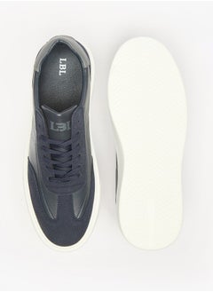 LBL by Shoexpress Men's Colourblock Sneakers with Lace-Up Closure  - Image 2