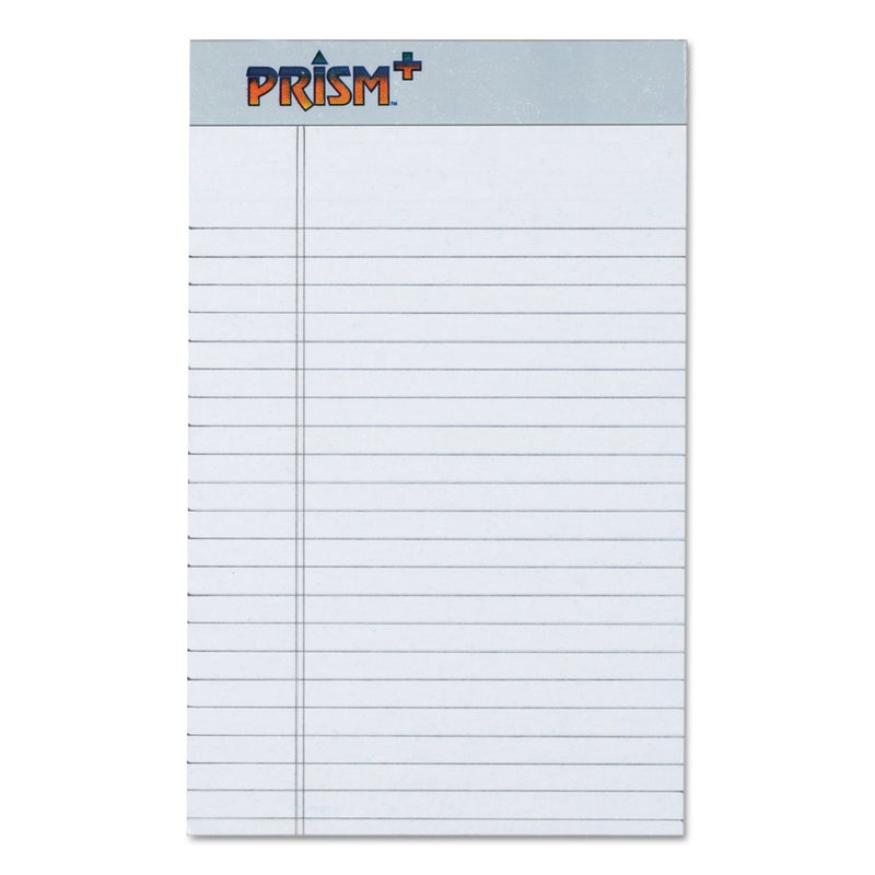 Tops 63060 Prismt Plus Jr. Legal Rule Writing Pads, 5x8, Pastel Gray, 50 Sheets/pad, 12/pk - Image 1