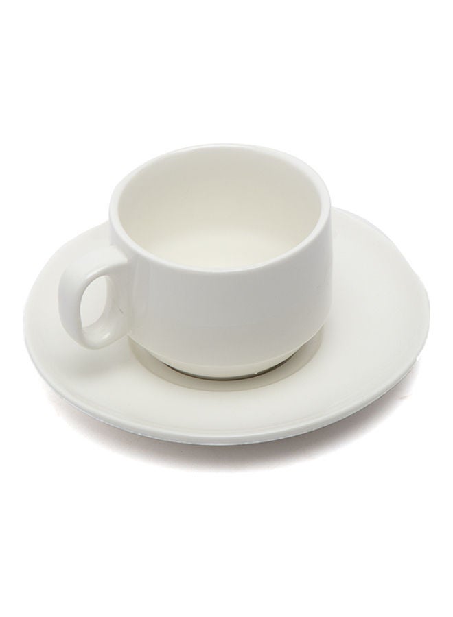 نيبمينينت مج شاي أنيق مع طبق أبيض 200مل - Image 1