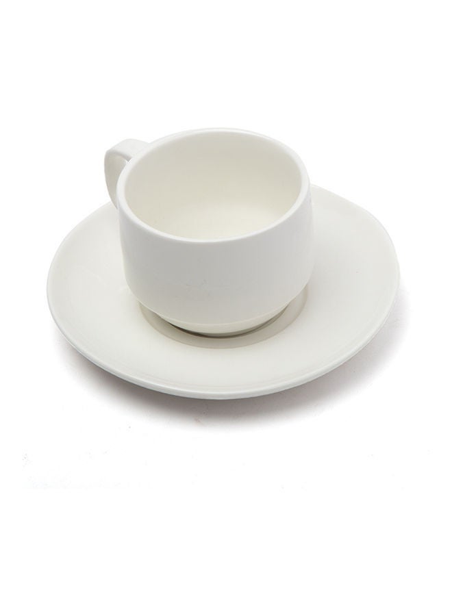 نيبمينينت مج شاي أنيق مع طبق أبيض 200مل - Image 2