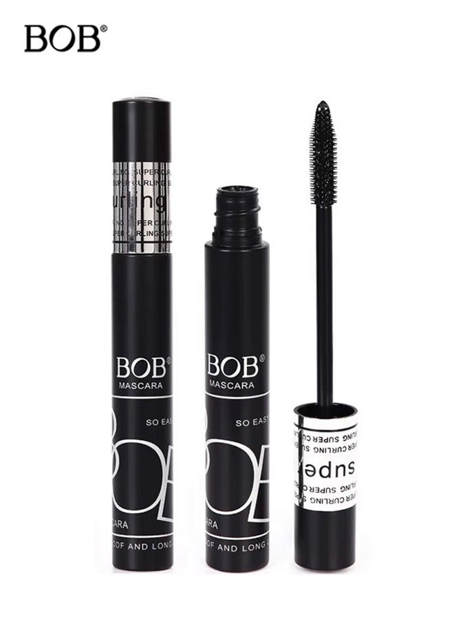 بي أو بي ماسكارا BOB® لإطالة الرموش ومقاومة للماء – لا تلطخ، تركيبة رفيعة ومجعدة لحجم طبيعي يومي - Image 1