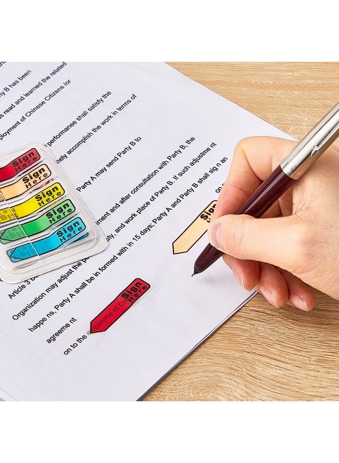 تيلينغ 2000 قطعة/ 20 عبوة، علامة هنا، علامات تبويب التاريخ، علامة هنا، ملصقات تسجيل التاريخ، 5 ألوان مع موزع سهم علم علامة هنا علامات التبويب مع موزع سهل النشر لورق كتب كاتب العدل (نمط لطيف) - Image 4