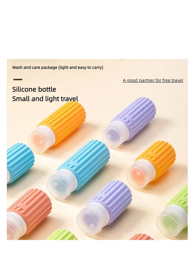 SYOSI 5 Pack Silicone Travel Bottles Set for Toiletries, TSA Approved Travel Containers Jars, Refillable Liquid, Squeezable, Travel Essentials Accessories, Shampoo Conditioner Lotion (Pack C 60&90ml) - Image 5