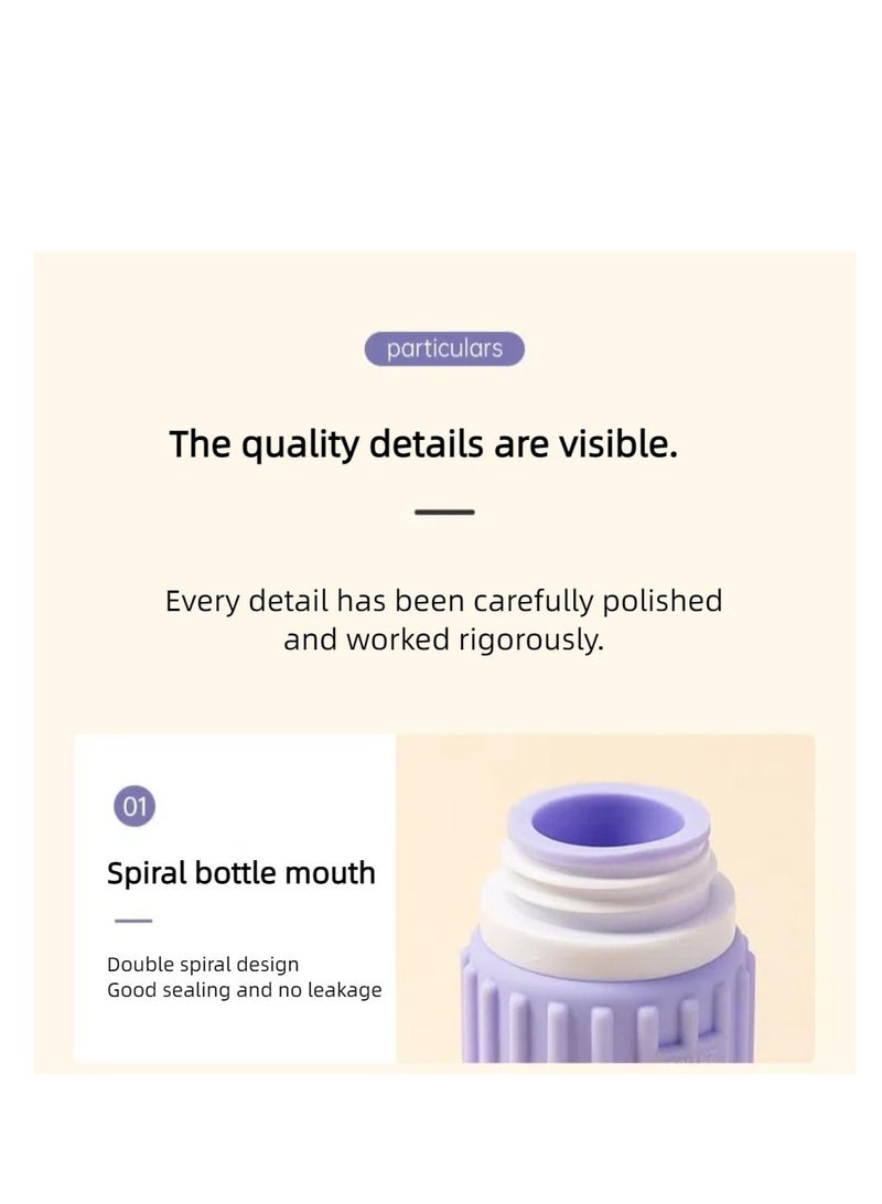 SYOSI 5 Pack Silicone Travel Bottles Set for Toiletries, TSA Approved Travel Containers Jars, Refillable Liquid, Squeezable, Travel Essentials Accessories, Shampoo Conditioner Lotion (Pack C 60&90ml) - Image 3