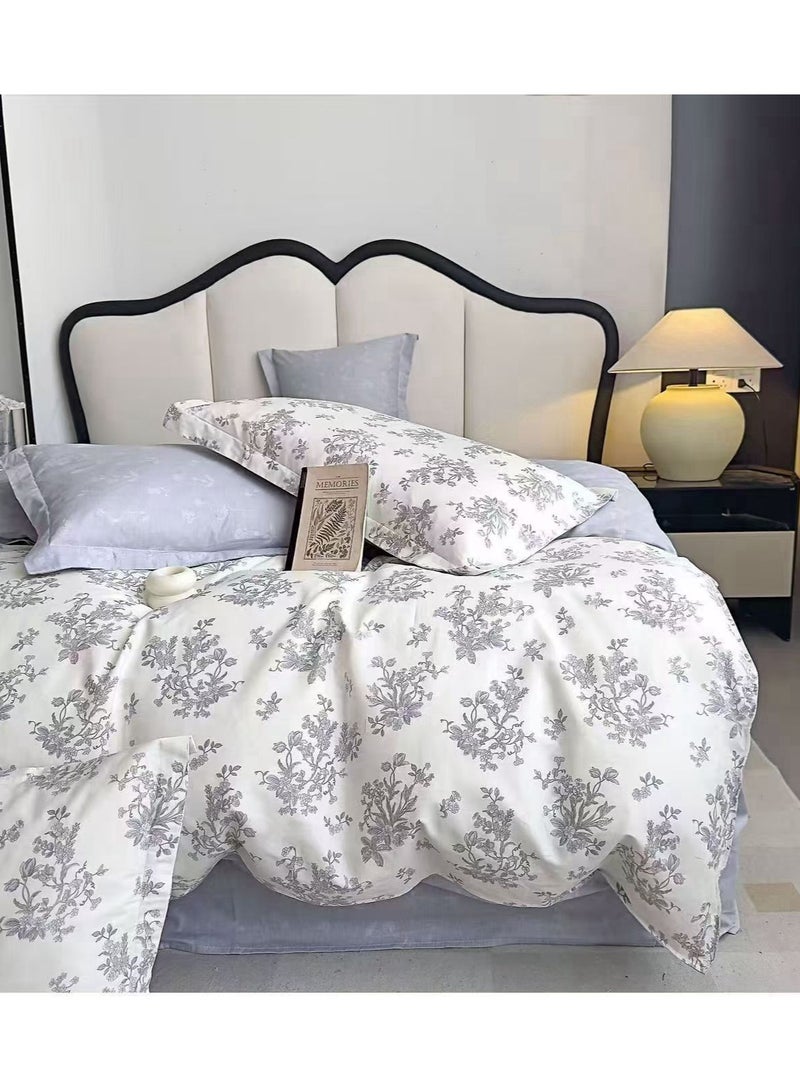 Duoduo home 100%cotton,high quality duvet cover set , king size ,6pcs set with duvet cover 220*240cm and fit sheet and 4pcs pillowcases - Image 1