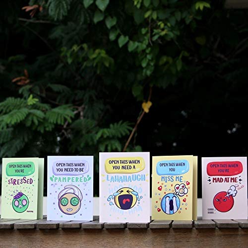 Oye Happy-Open This When Cards-Pack Of 5,Anniversary - Image 1