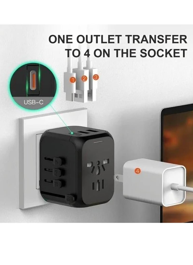 GO-DES - GD-B613 Travel Power Adapter for Mobile Phone Tablet Charging Fast Charger PD 20W and Two USB Port 18W - Image 1
