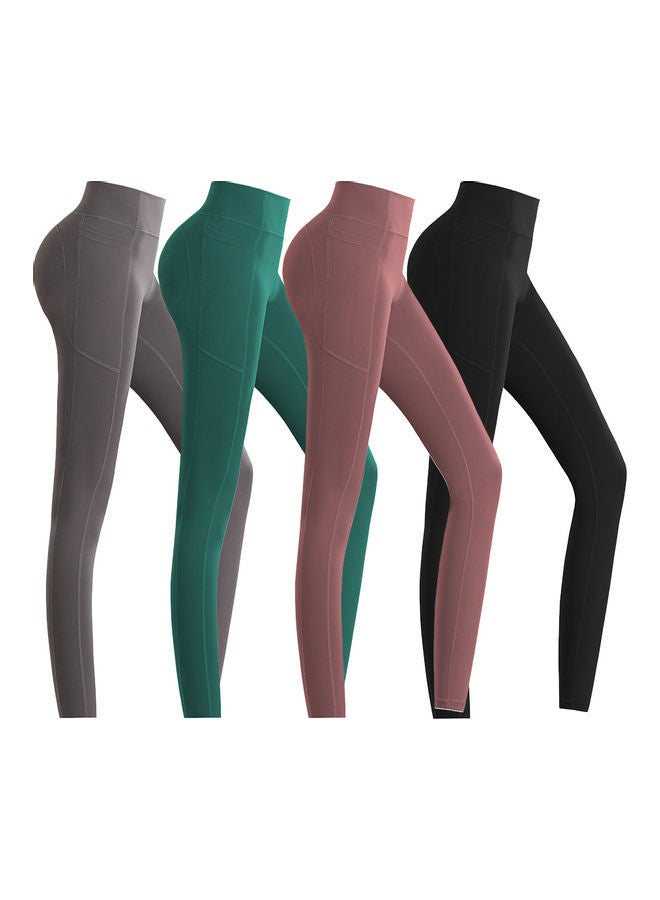 اسم المحتوى ناريلا بنطال ضيق لليوغا سريع الجفاف L - Image 4