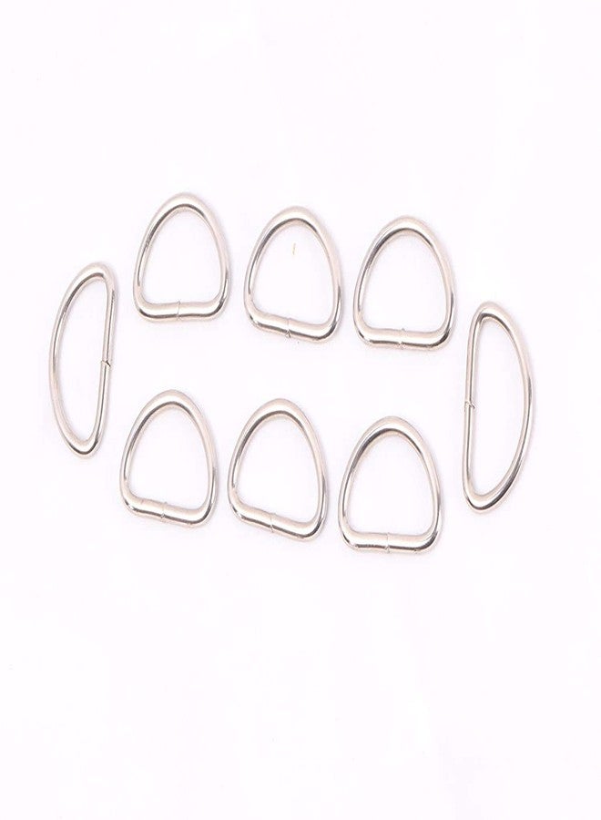 M Fabrics DIY Handmade Un-Welded Antique Silver Metal D Rings Connect Buckle for Leather Bags Garment Clothes Needlework Luggage, Purse Pack of 10 Pieces/Size - (Silver, 20mm) - Image 3