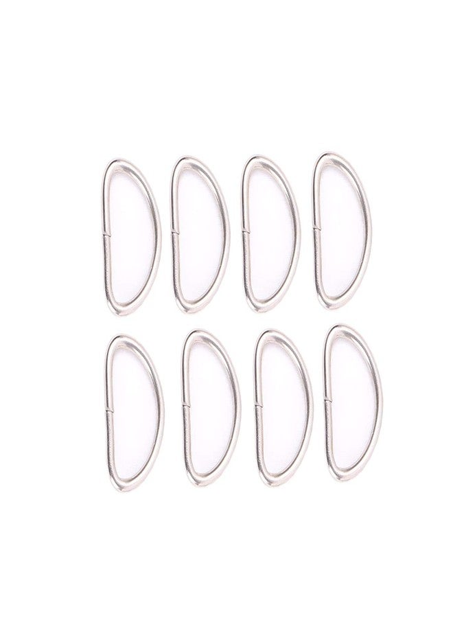 M Fabrics DIY Handmade Un-Welded Antique Silver Metal D Rings Connect Buckle for Leather Bags Garment Clothes Needlework Luggage, Purse Pack of 10 Pieces/Size - (Silver, 20mm) - Image 1