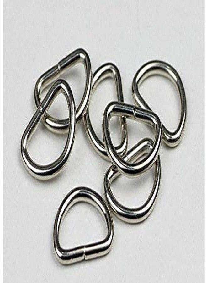 M Fabrics DIY Handmade Un-Welded Antique Silver Metal D Rings Connect Buckle for Leather Bags Garment Clothes Needlework Luggage, Purse Pack of 10 Pieces/Size - (Silver, 20mm) - Image 2