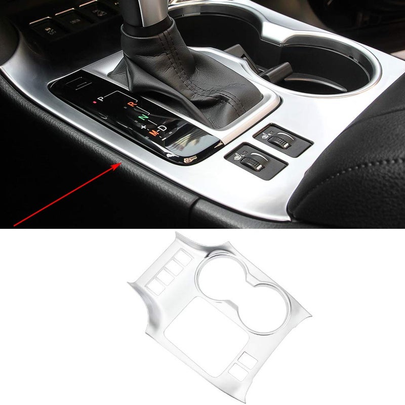 Senzeal ABS Center Console Cup Holder Cover Trim for Toyota Highlander 2014 2015 2016 2017 2018 2019Middle Configuration