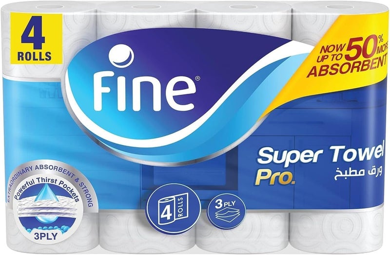 Fine Kitchen Super Towel Pro - 4 Rolls - Image 1
