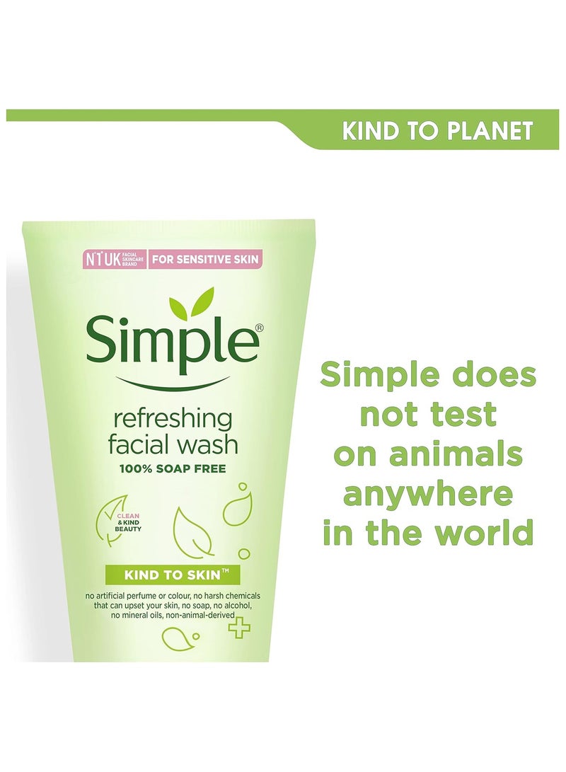Simple Smooth And Healthy Looking Skin Refreshing Facial Wash Gel 150 ml - Image 2