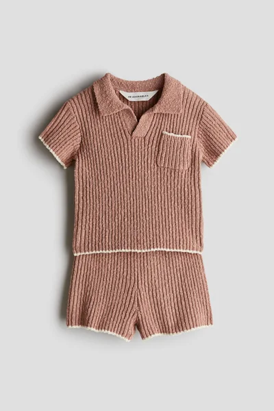 H&M 2-Piece Bouclé-Knit Set
