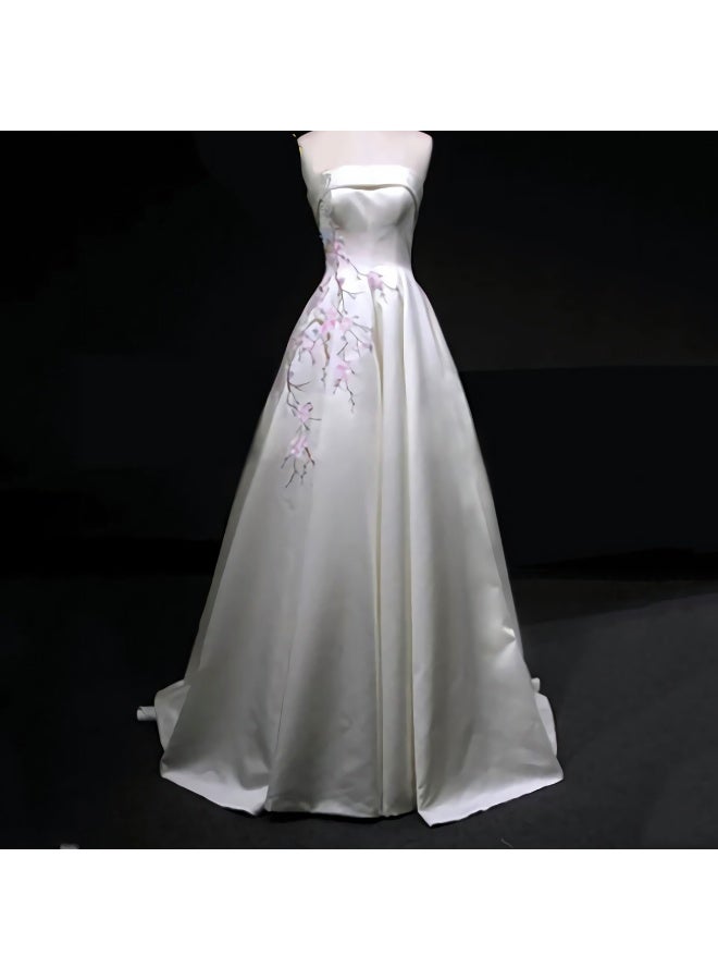 Plum Blossom Flower Embroidery Patches Applique Fabric Sticker Craft Sewing Repair Decoration, Set of 2 - Image 3