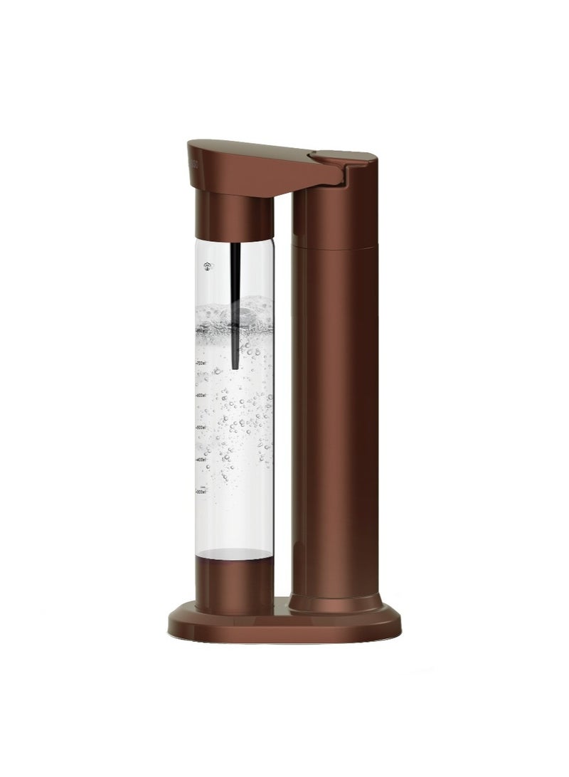 LePRESSO Sparkling Water Maker with Slow-Fast Releasing System / Dual Bottle Support 500ml-350ml / Explosion-Proof Pet BPA Free / Co2 Chargers / CO2 Capsule Compatible / Easy to Clean - Brown - Image 1