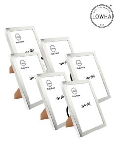LOWHA Set Of 6 Wall Or Tabletop Stand Photo Frame With Horizontal and Vertical Formats  - Image 2