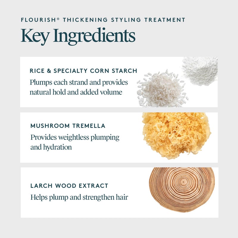 VIRTUE Flourish Hair Thickening Styling Treatment for Thinning or Fine Hair, Volumizes and Thickens Thin Hair, 4 Fl Oz - Image 3
