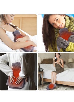 XiuWoo 2 in 1 Heated Foot Warmer, Hand Warmer, 2 Litre Hot Water Bottle, Soft Foot Warmer Pads with Soft Plush Cover, Anti-Slip Sole, Hot Water Bottle Pouch for Discomfort Relief, Keep Warm  - Image 5