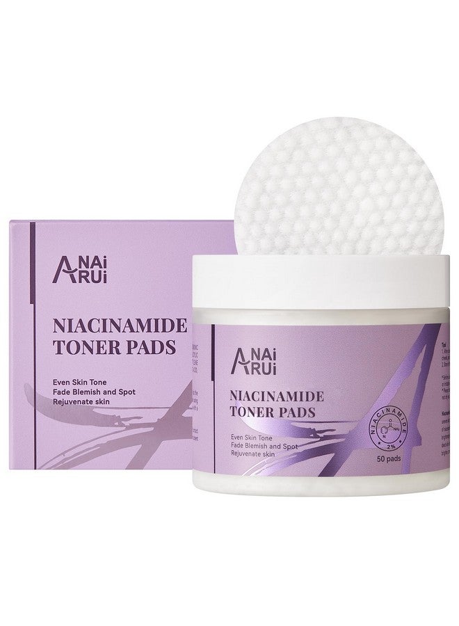 ANAI RUI Niacinamide Toner Pads,with Glutathione, Niacinamide, LHA, PHA, Facial Radiance Pads, Skin Care Pads for Even Skin Tone, Reduce Blemish and Spots 50 Pads - Image 1